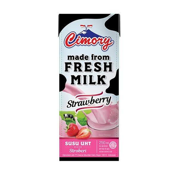 

CIMORY SUSU UHT RASA STROBERI / STRAWBERRY MILK 250ML