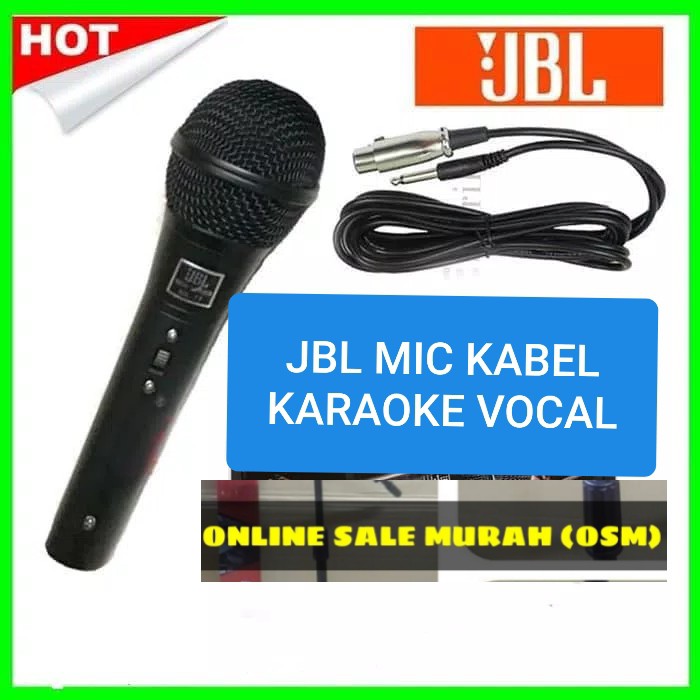 JBL GOLDEN legendary Mic GOLD song musik kabel Microphone cable karaoke vocal audio sound mik pengeras suara pro profesional vokal mikrophone dynamic legendaris LHH  TERBUAT DARI BESI 1 Mic kabel JBL 77 Suara bagus, jernih, empuk dan bersih cocok buat kar