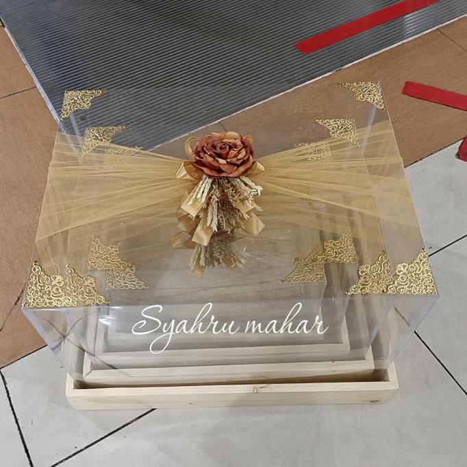 kotak hantaran rustic/kotak kayu seserahan