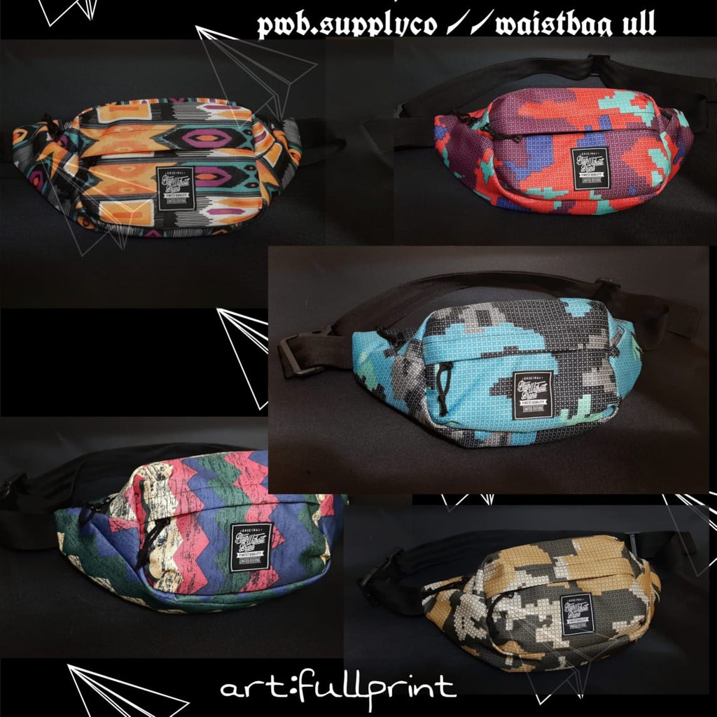 Waist Bag Motif Sling Bag Model Terbaru di Indonesia Tribal Tas Selempang Tas Pinggang Pria Wanita