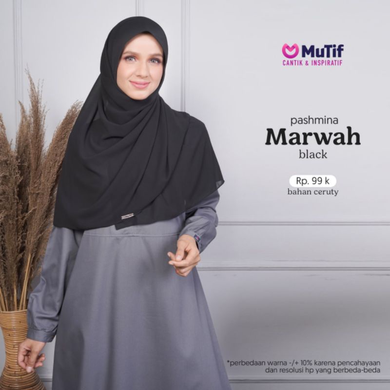 Pashmina Marwah Mutif Kerudung