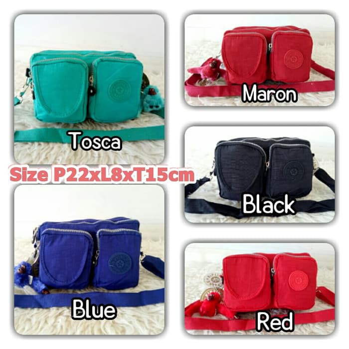 Tas Selempang Kipling Unisex 5Ruang/ Tas Pinggang