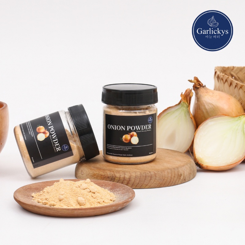 

GARLICKYS Onion Powder Bawang Bombay Bombai Bubuk Premium Quality Bumbu Dapur Garlic Koepoe