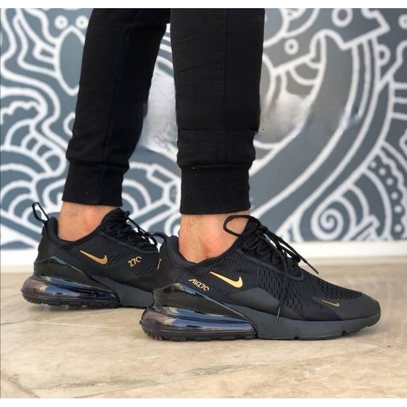 Sepatu Nike Air Max 270 Black Gold