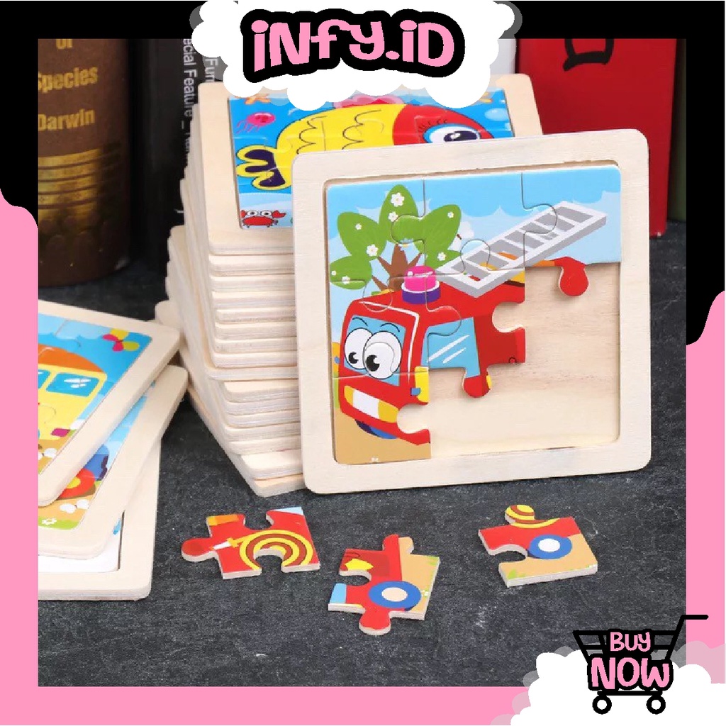 INFY - T002 WOODEN PUZZLE / PUZZLE KAYU JIGSAW / MAINAN PUZZLE KAYU ANAK