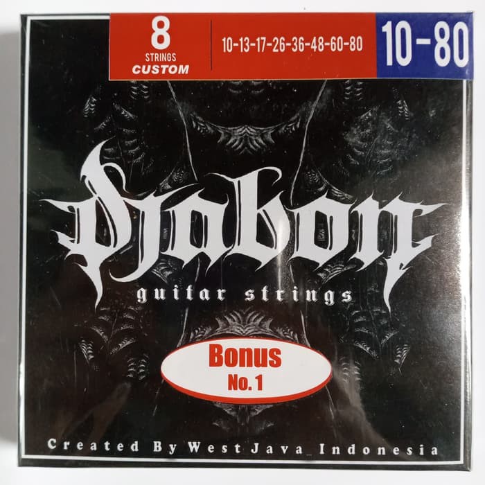 SENAR GITAR STRINGS STRING DJABON ELEKTRIK 10 80 SET 8 SENAR