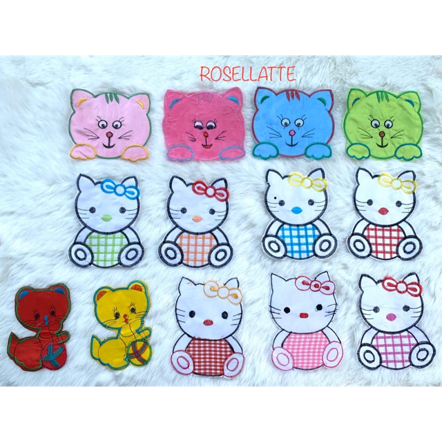 PATCH BORDIR TEMPELAN HELLO KITTY CAT KUCING besar