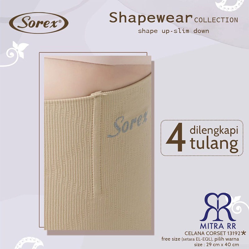 Korset Celana Pelangsing Extrasize Fit To XXXL | Shapewear Collection Sorex 13192 | Khusus Ukuran Besar Big Size Corset