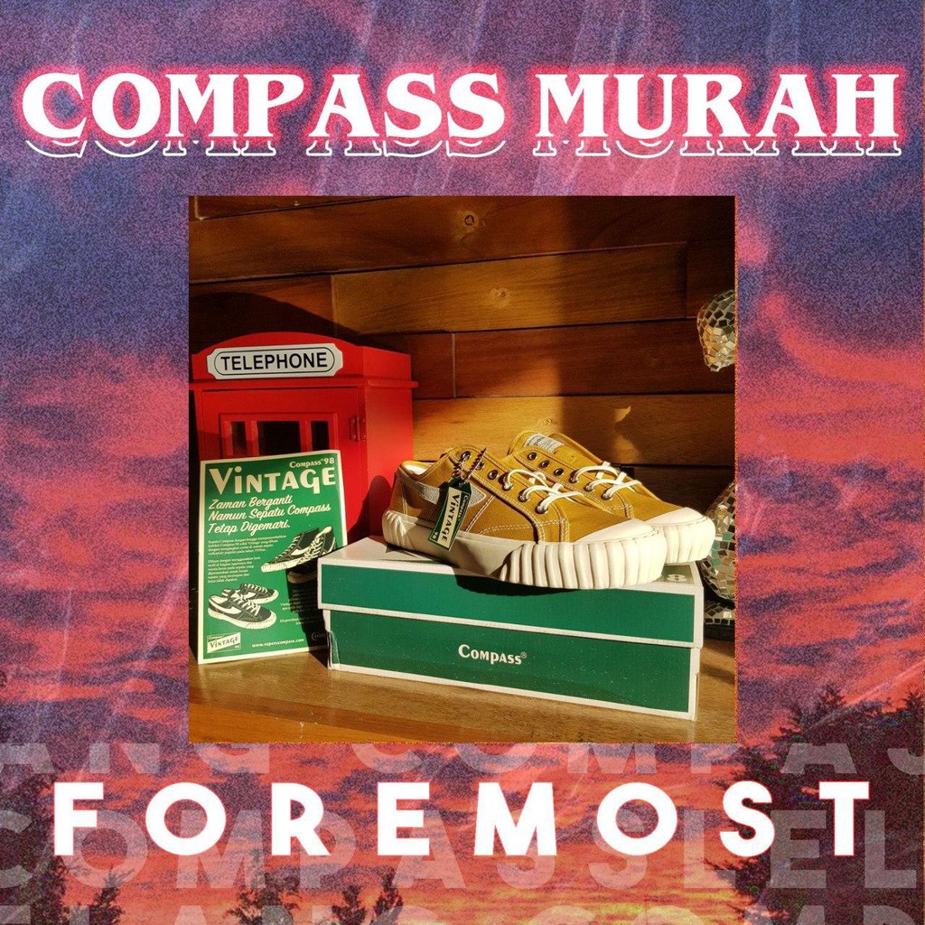 Sepatu Compass Vintage Low Mustard