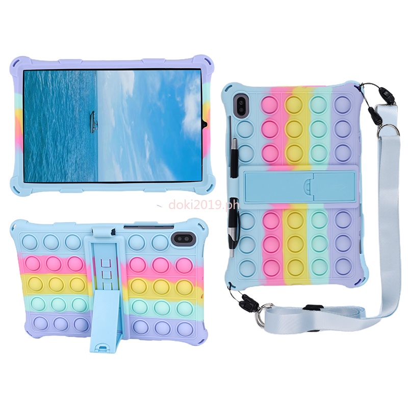 Casing Untuk Samsung Galaxy Tab S5e T720 10.5inci&amp;quot; Casing Soft Case Silikon Motif Push It Bubble Untuk S6 Lite P610 S6 T860