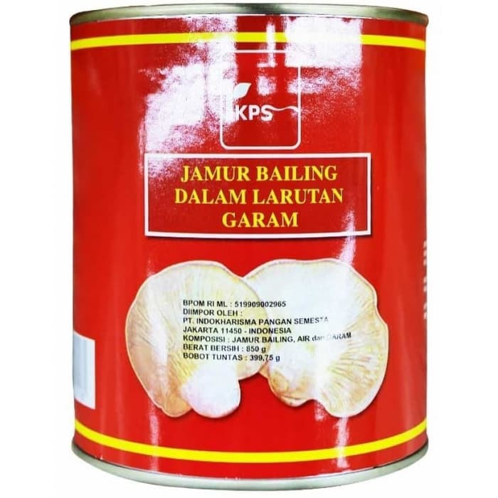 IKPS / Jamur Mushroom Bailing Kaleng / 850 gram gr G / 850gr