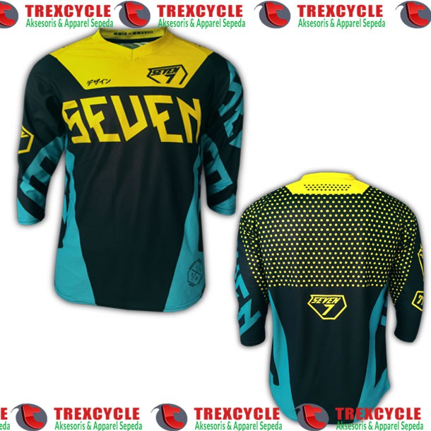 Jersey Sepeda MTB SevenSeven 77 Seven7 Nomad Yellow Kuning