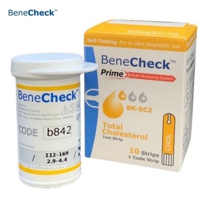 strip benecheck cholesterol / kolestrol