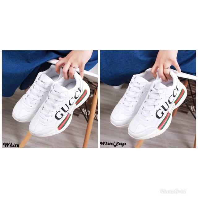 A. GUCCI Rhyton Leather Sneakers 502142  (18)