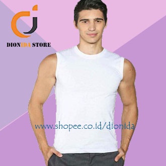 kaos yukensi pria polos / singlet yukensi pria / yukensi putih polos / daleman yukensi pria