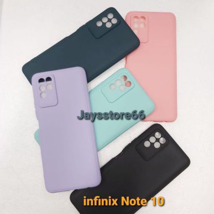 Case TPU Macaroon Warna Warni Infinix Note 10