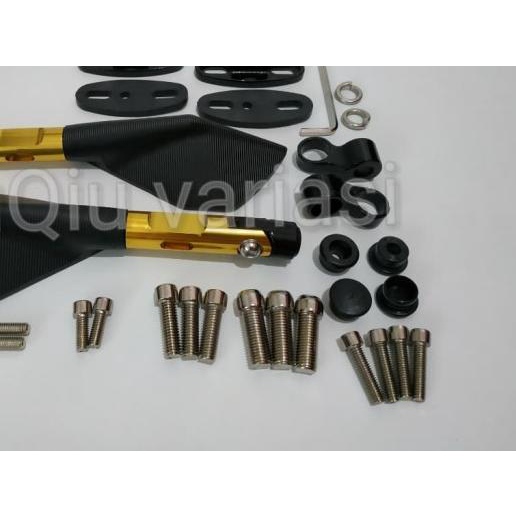 ✶ Spion Tomok CNC V2 Universal CR7 - Hitam ♥