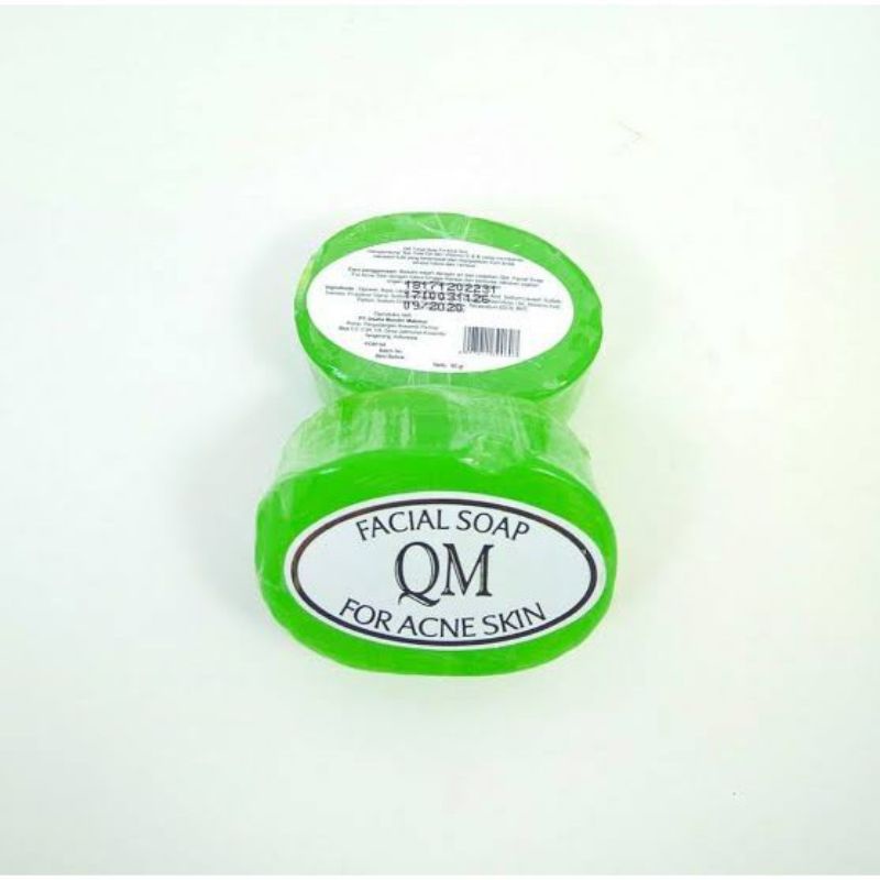 Sabun QM Anti Acne Soap / QM Facial Soap / Sabun Cuci Muka QM / Sabun Wajah QM / Sabun QM Hijau / Sabun QM Anti Jerawat / Sabun QM Menghilangkan Bekas Jerawat Ampuh / Sabun Cuci Muka Menghilangkan Komedo / Sabun Mencerahkan Wajah / Sabun Melembabkan Wajah