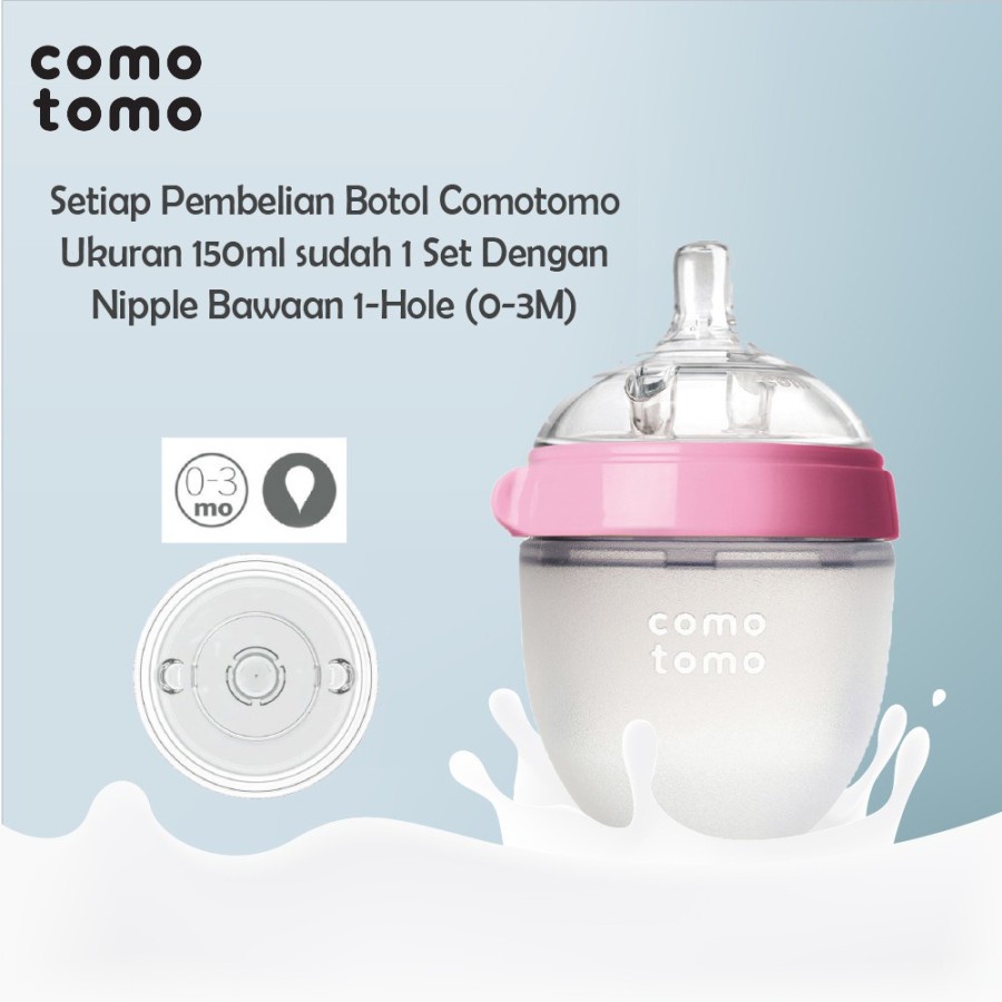 Como tomo Single Pack Feeding Bottle 150ml / Botol Susu