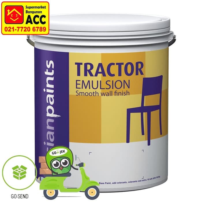 Asian Paint Tractor Emulsion 5Kg White Cat Tembok Interior Putih