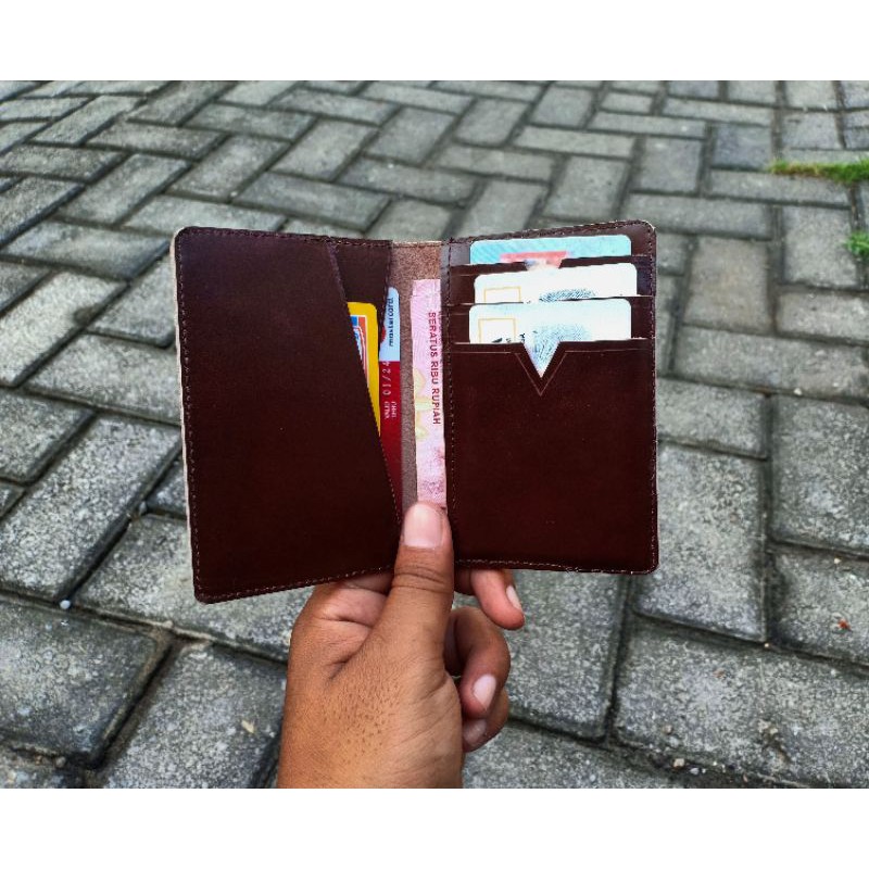 Dompet Kartu Lipat Full Kulit Sapi