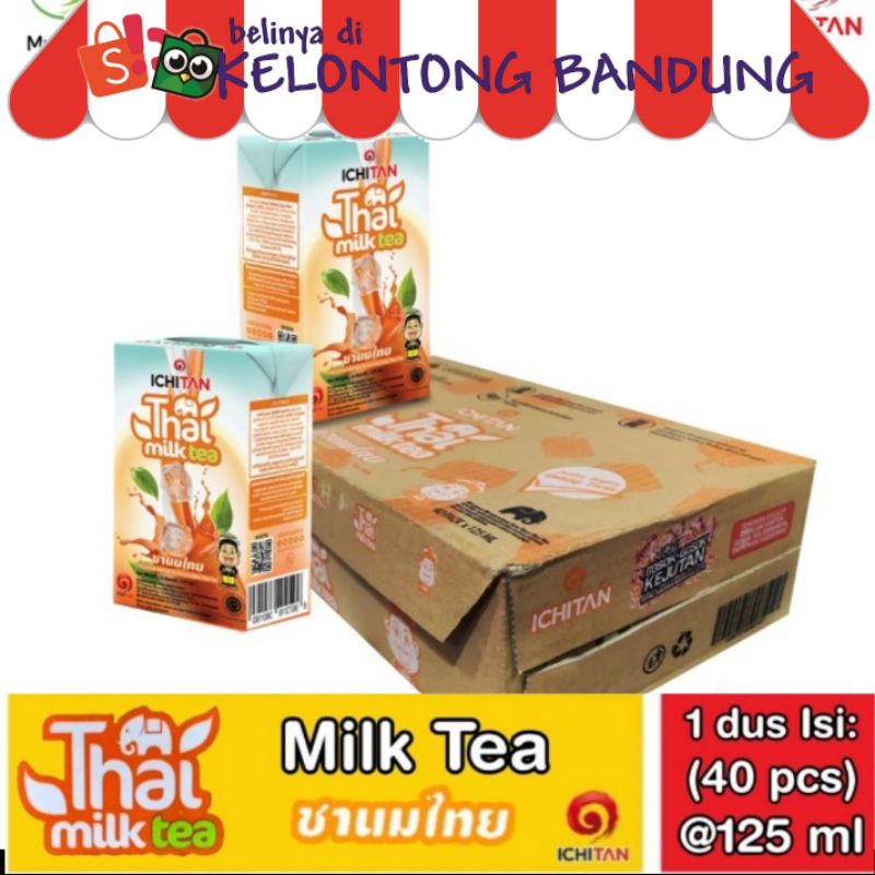 Ichitan Thai Milk Tea 125 ml Tetra Pack dus box katon