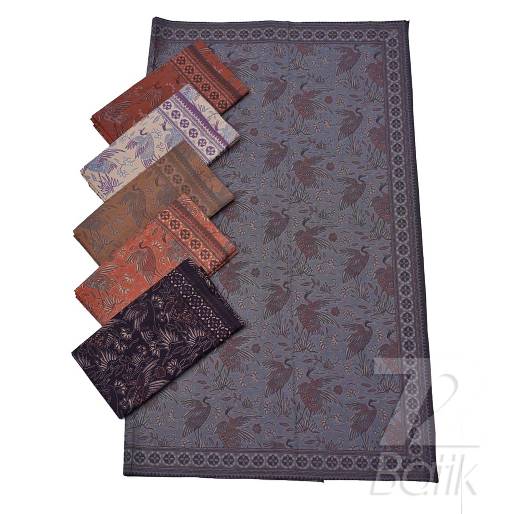 KAIN BATIK PREMIUM Bahan Katun Motif Bangau Two Tone Pagi Sore Abu Abu Grey Jarik 724103 Cap 72 Jarik Jarit Samping Kebat Panjang Batik Katun Modern Premium Bahan Seragam Batik Pernikahan Kantor Keluarga Murah Kamen Jadi Batik Bali Lembaran