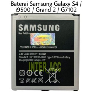 Batre Baterai Samsung S4 I9500 i9505  GRAND 2 I7106 G7102 G7106 Baterai Original Battery B600BC