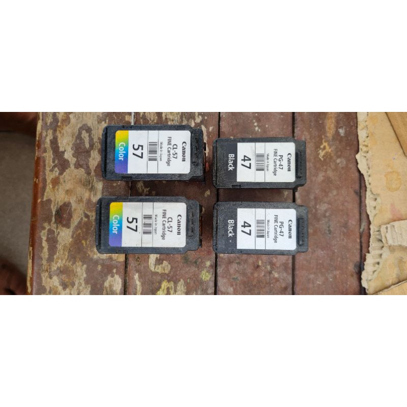 Cartridge bekas canon 47 dan canon 57 belum pernah refil