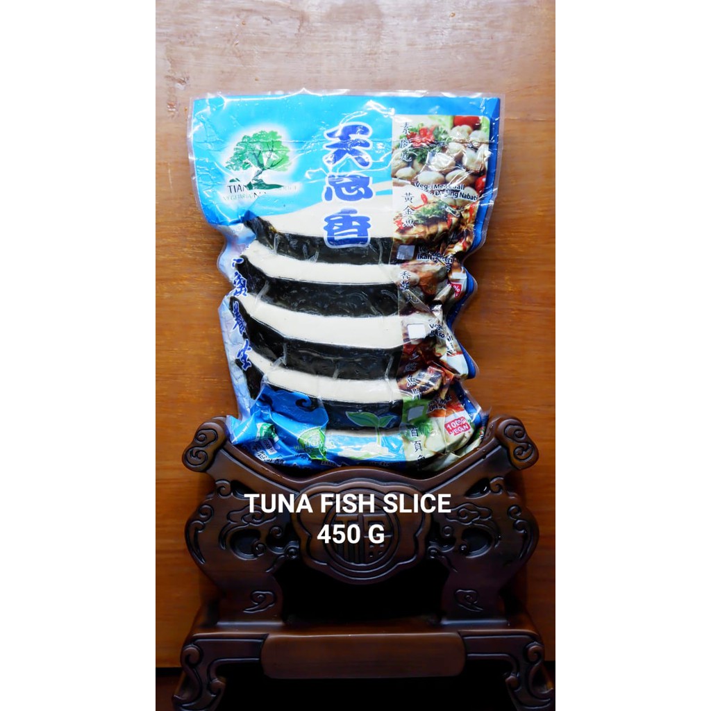 

Tian En Xiang Tuna Fish Slice Vegan 5pcs / Ikan Potong Vegetarian