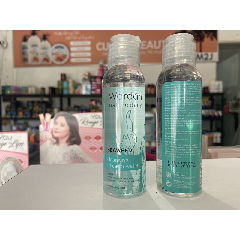 [uo.x] 100 ml -- wardah seaweed balancing micellar water -- air pembersih wajah micellar water