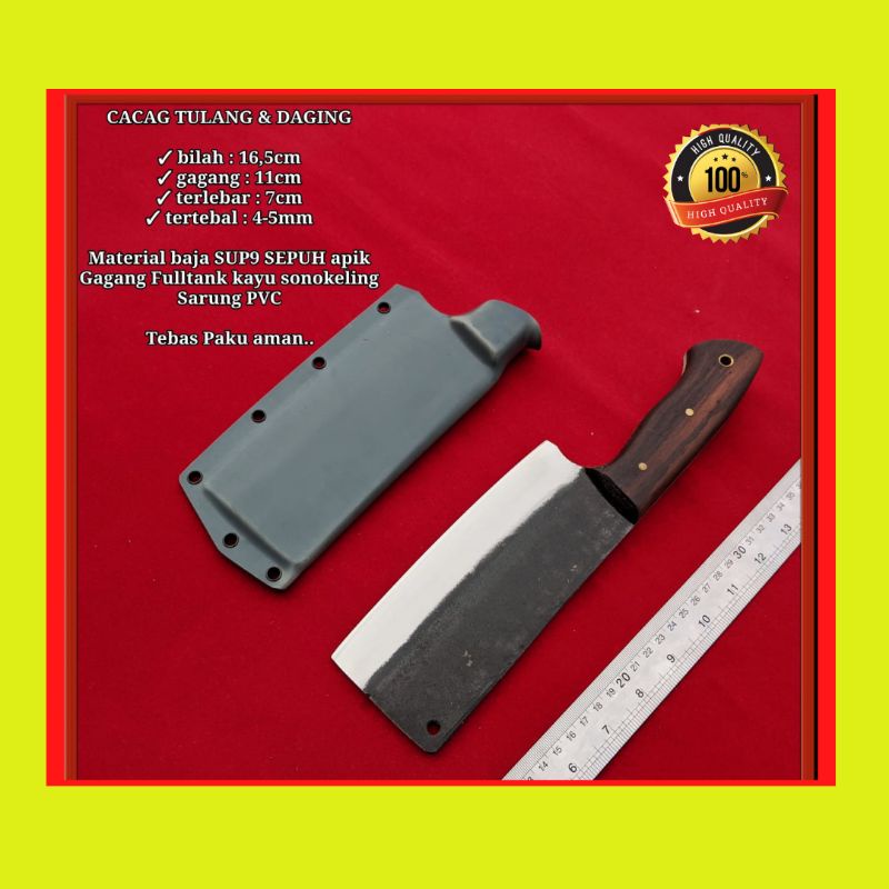 PISAU SEMBELIH/PISAU CACAG TULANG  DAGING SAPi,DAGING AYAM SIAP PAKAI SUPER TAJAM