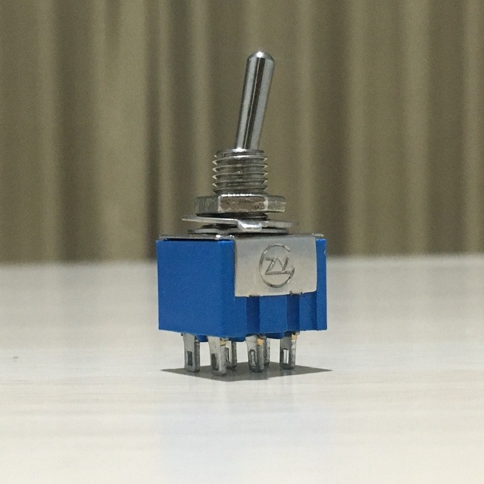 SWITCH TOGGLE SAKLAR TOGLE TOGEL 6 PIN ON ON 3A 250V 6A 125V MTS-202