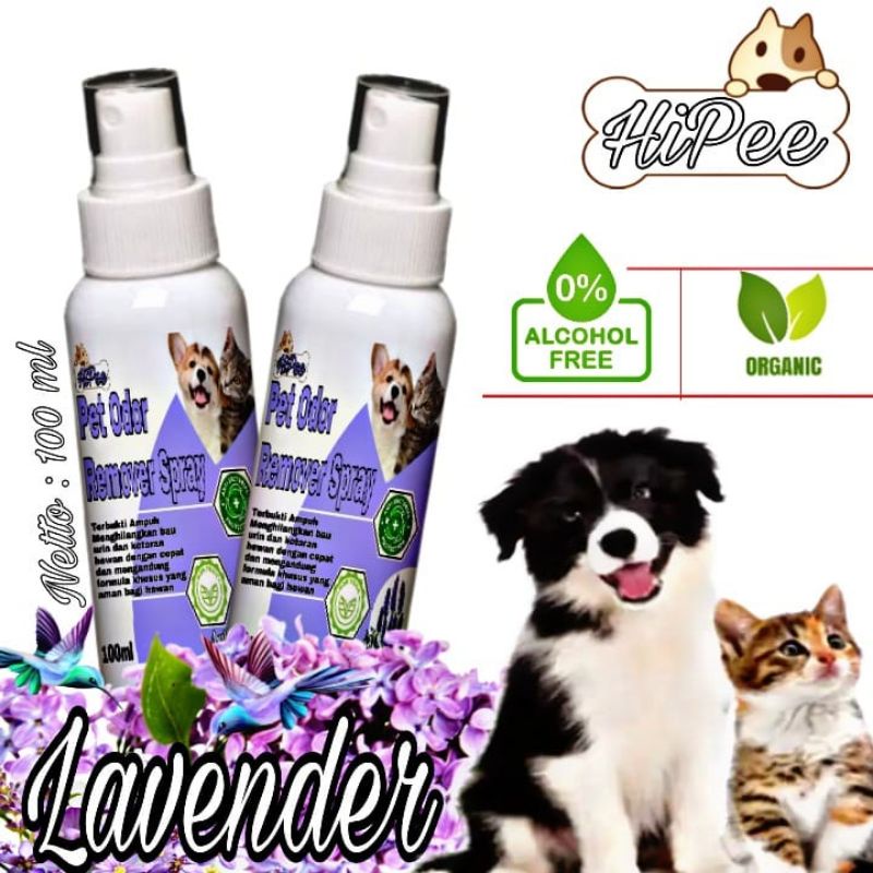 Penghilang Bau Kotoran Kucing Anjing 100 ML / Penghilang Bau kandang kucing anjing hamster / pengharum kandang kucing anjing hamster hewan / Pewangi pasir kucing / Desinfektan Kandang Hewan / Penghilang bau Pesing Kencing Kucing Anjing / Anti Bakteria