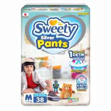 Sweety Popok Bayi Silver Pants S-XXL