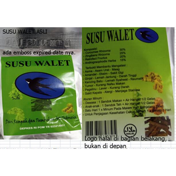 Bisa Cod 300 Gr Susu Walet Asli Minuman Kesehatan Penambah Stamina Daya Tahan Nafsu Makan Wallet Indonesia