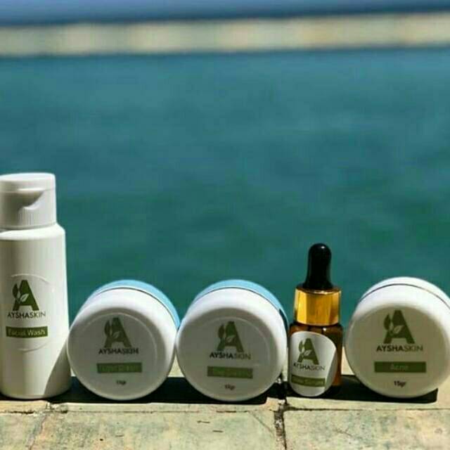 Aysha skincare paket whitening acne