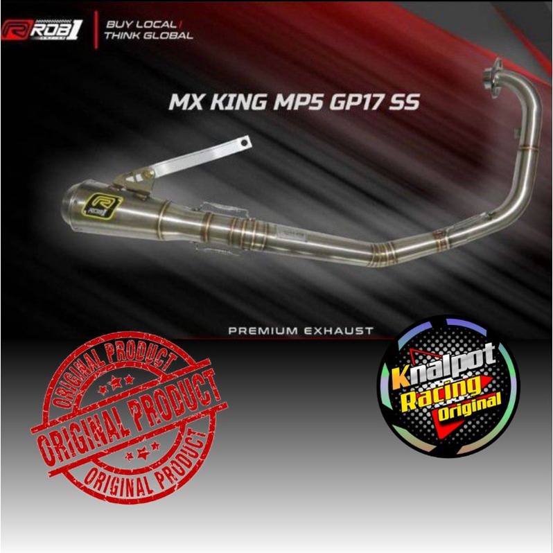 Knalpot Rob1 MX King GP17 Original ROB1