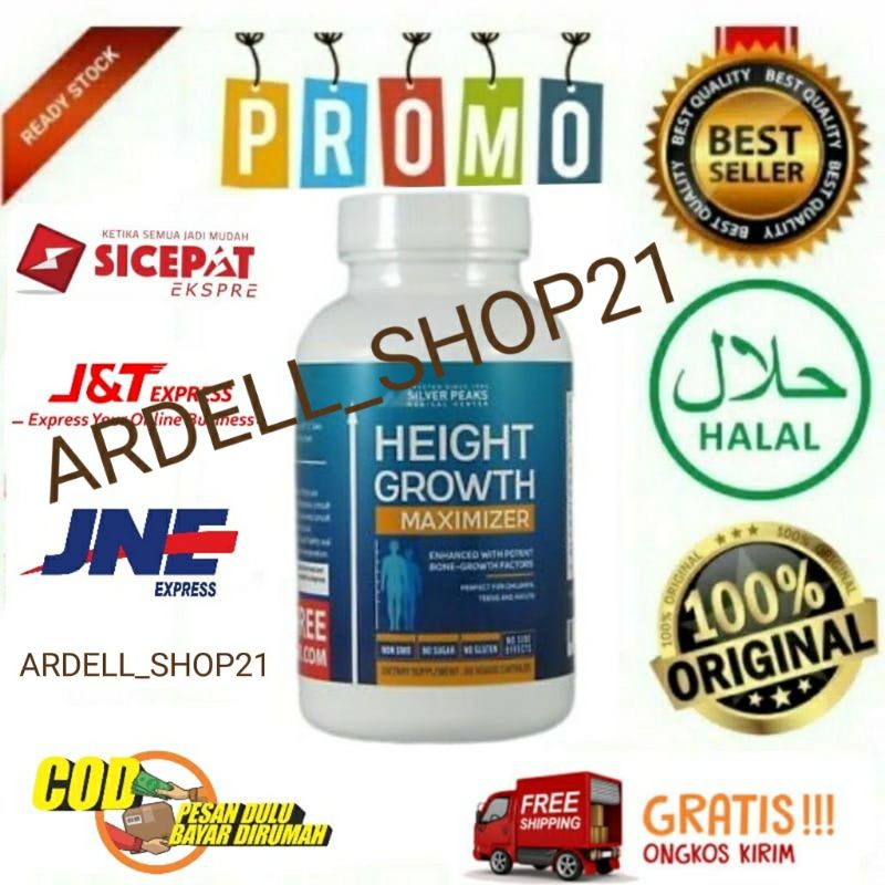 HEIGHT GROWTH MAXIMIZER ASLI 100% OBAT PENINGGI BADAN HERBAL SUPER GROW UP ASLI