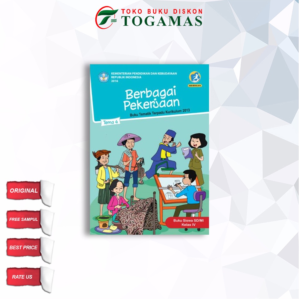 Jual Buku Tematik Terpadu Tema Berbagai Pekerjaan Sd Kurikulum Ed Revisi