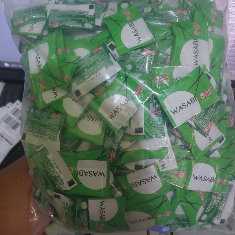 Promo NERI Wasabi Sachet Pasta Halal 2,5 gram Promo TERMURAH original sushi snack wasabi saset