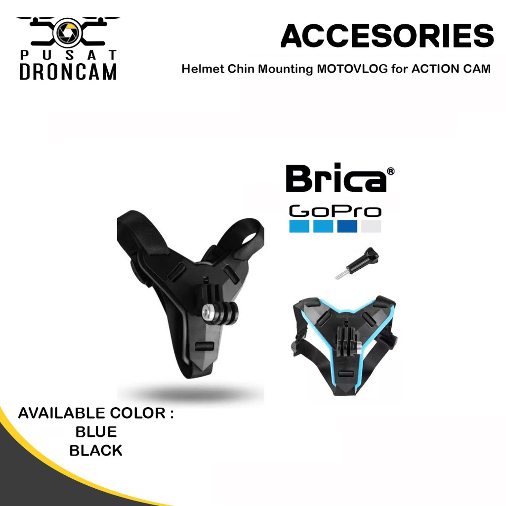Helmet Chin Mount Mounting Helm Dagu Motovlog