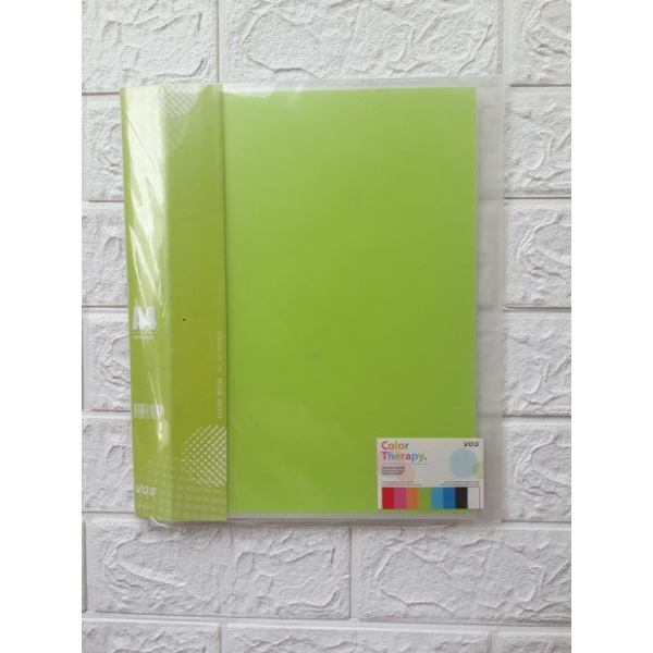

VOS CBT-60 A4 Color Therapy Clear Book File Holder Ukuran A4 60 Pocket