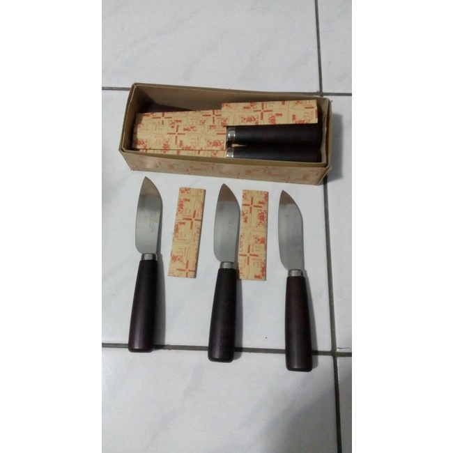 Best Produk] Pisau Golden Fish Original(Java Knife 4") Japan Gagang Kayu