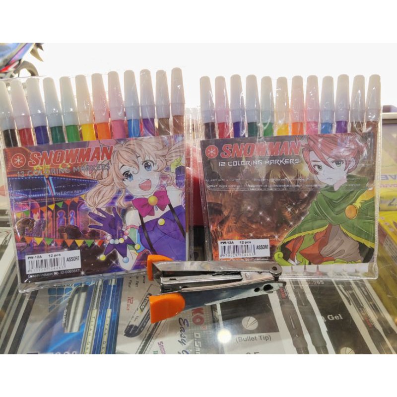 

Spidol 12 warna Snowman