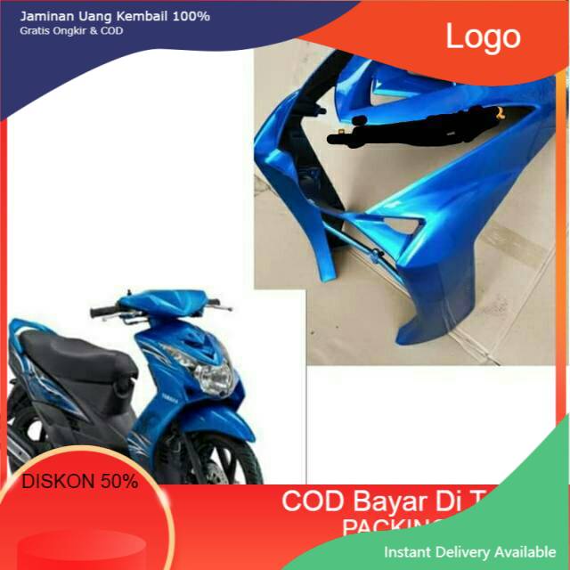 body dasi depan Yamaha Mio soul lama biru