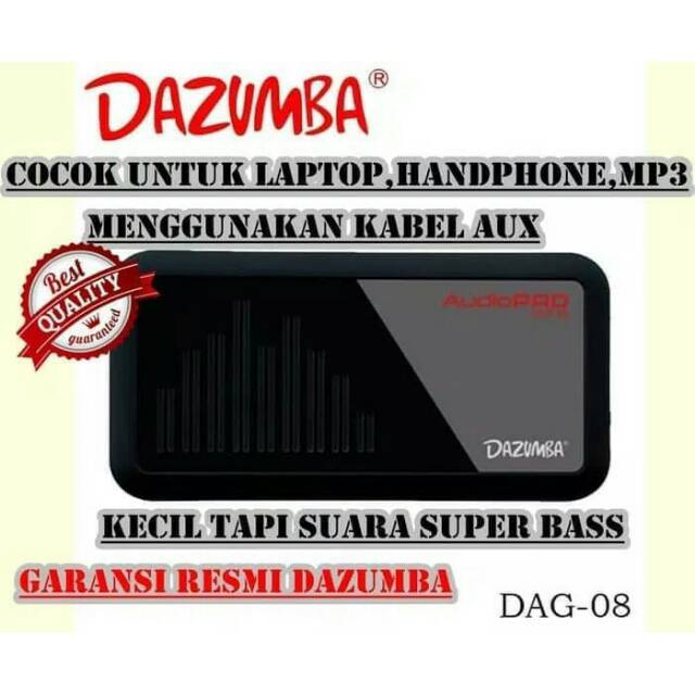 Dazumba - Speaker Portable Audio PAD DAG-08 - Hitam
