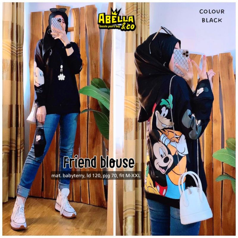 Tunik Korean Style Friends Tunik By AbellaTunik Wanita Terbaru By  Tunik Wanita Tunik Jumbo Tunik Ko