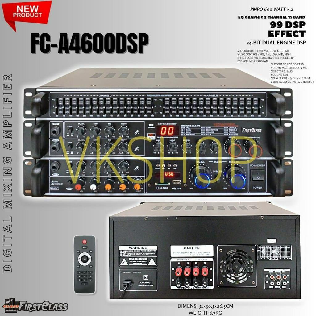 Digital Mixing Amplifier Firstclass FC A4600Dsp / FCA4600DSP Bluetooth