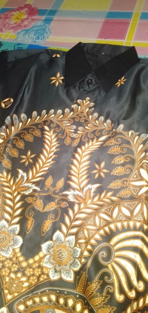 Kemeja Batik Pria Semi Sutra Silky Premium Furing Istimewa Licin Kilau Super Premium Quality